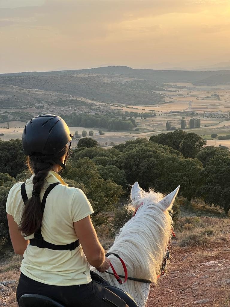 Sierra de Guadarrama landscape from horseback